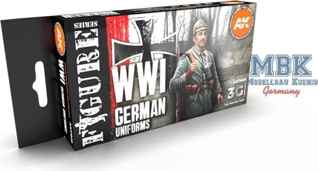 Peindre les Uniformes Allemands WWI avec la Peinture AK-11629 3Gen 17ml