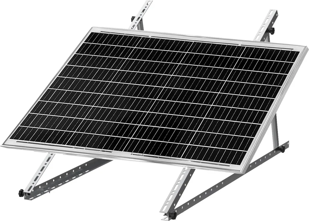 Staffe Solari 114cm per Tetto Piano e Balcone - Kit 8 Pezzi Robusti - 5