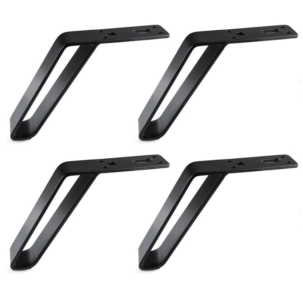 Möbelfuß 122 mm Metall schwarz matt – Sofafuß, Tischbein, Produktbild 