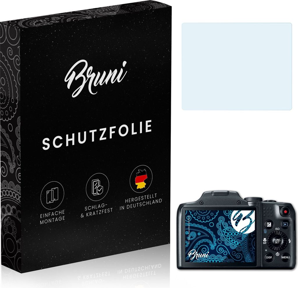 atFoliX 4054274722508, Transparent, Canon, PowerShot SX170 IS, Klare Bildschirmschutzfolie, Kratzresistent, Glänzend