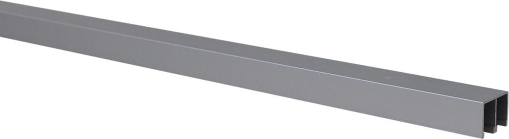 Schiene Führungsschiene Doppelführung Aluminium Vitrinentür Schiebetür Glasschiebetür Möbeltüren 0,95 m lang
