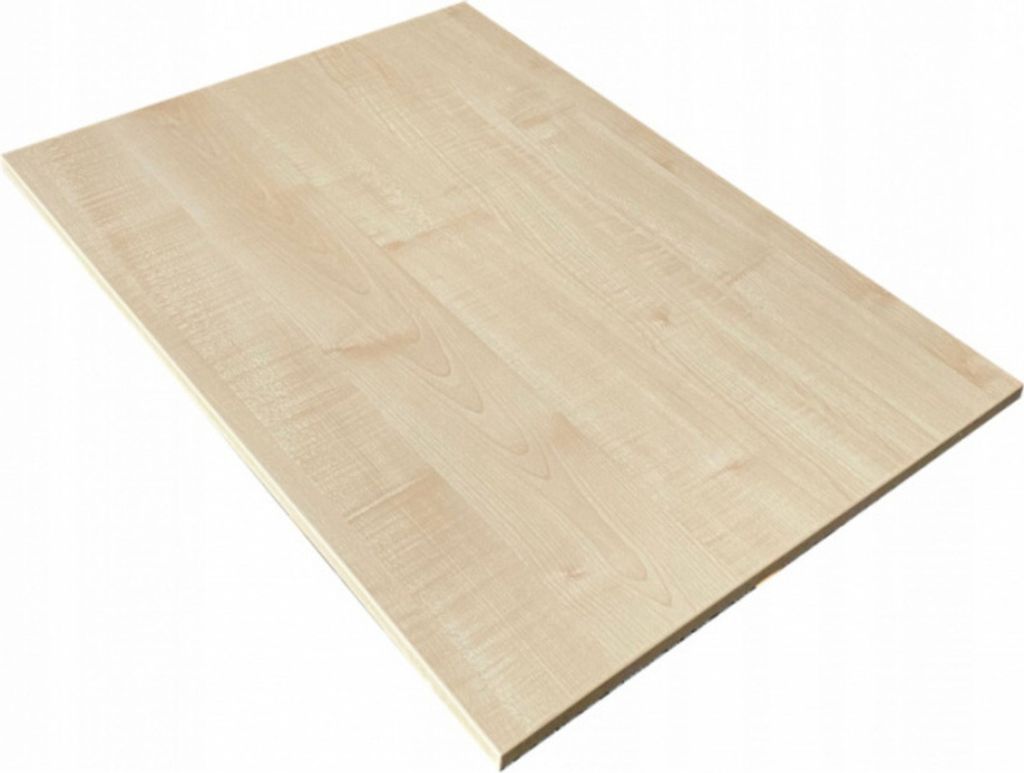 AKKE Ahorn Tischplatte 18mm Kantenumleimung 2mm-PVC LxB: 70x50 cm