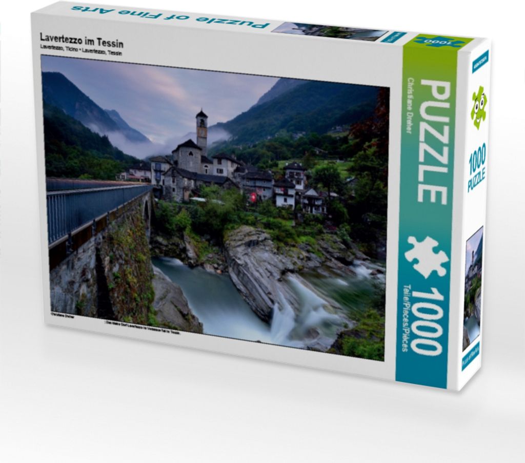Calvendo Lavertezzo im Tessin 1000 Teile Puzzle quer 640x480mm, Dreher Christiane; 7459760