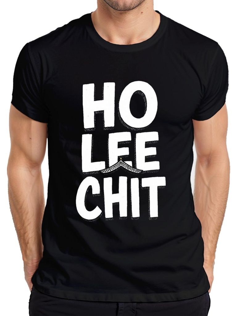 HO LEE CHIT lustig Geschenk Asiatisch Pagode Humor Vintage Herren T-Shirt, Schwarz, XXL