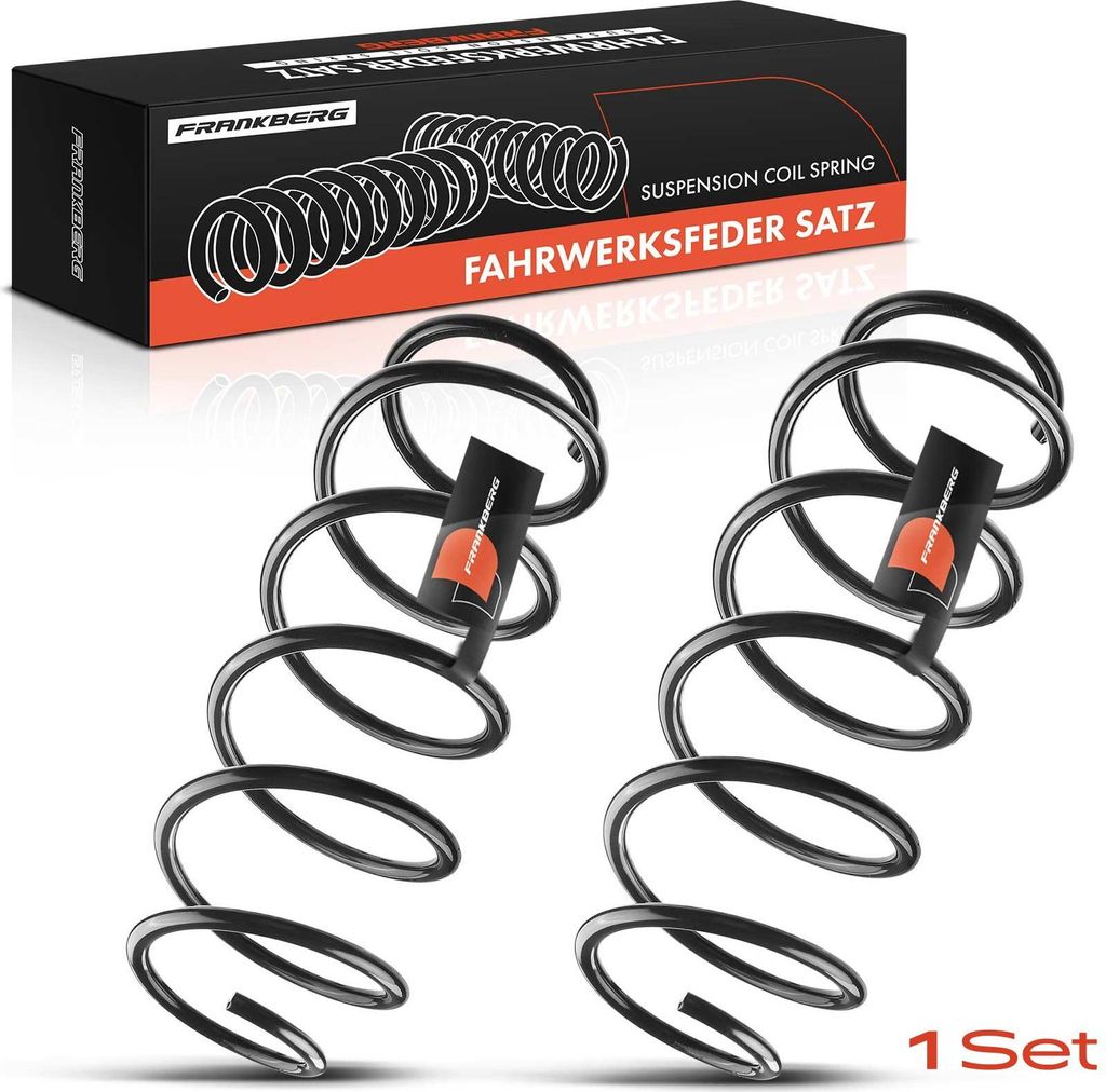 Frankberg 2x Fahrwerksfeder Vorderachse für Fiat Stilo 192 Stilo Multi Wagon 1.6L 2001-2008