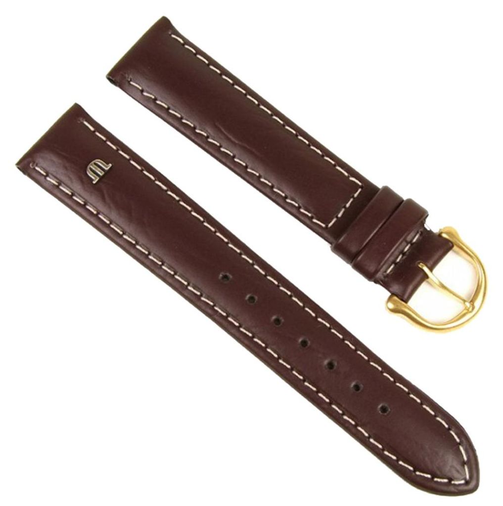 Maurice Lacroix Uhrenarmband Kalbsleder braun mit Emblem Produktbild 