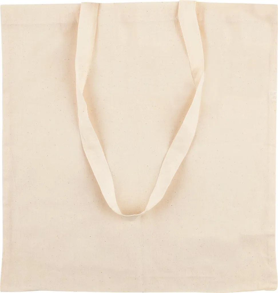 Sac de courses réutilisable en coton naturel 38x42 cm lot de 3 unités