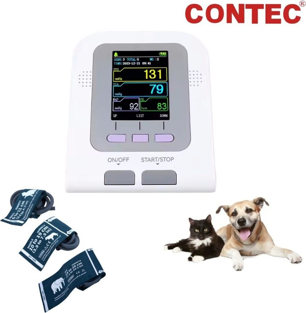 CONTEC08A-VET Digitales Veterinärblutdruckmessgerät VET Produktbild 