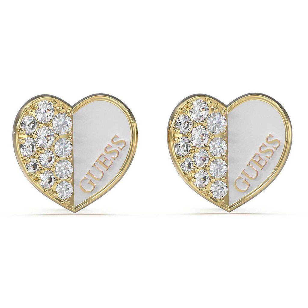 Guess Lovely Herz Ohrringe, Gold & Zirkonia Produktbild 