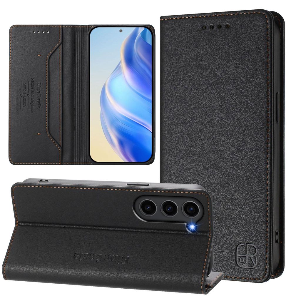 RC Klapphülle für Samsung Galaxy S23+ – Magnetische Wallet-Tasche mit RFID-Schutz, Lederhülle