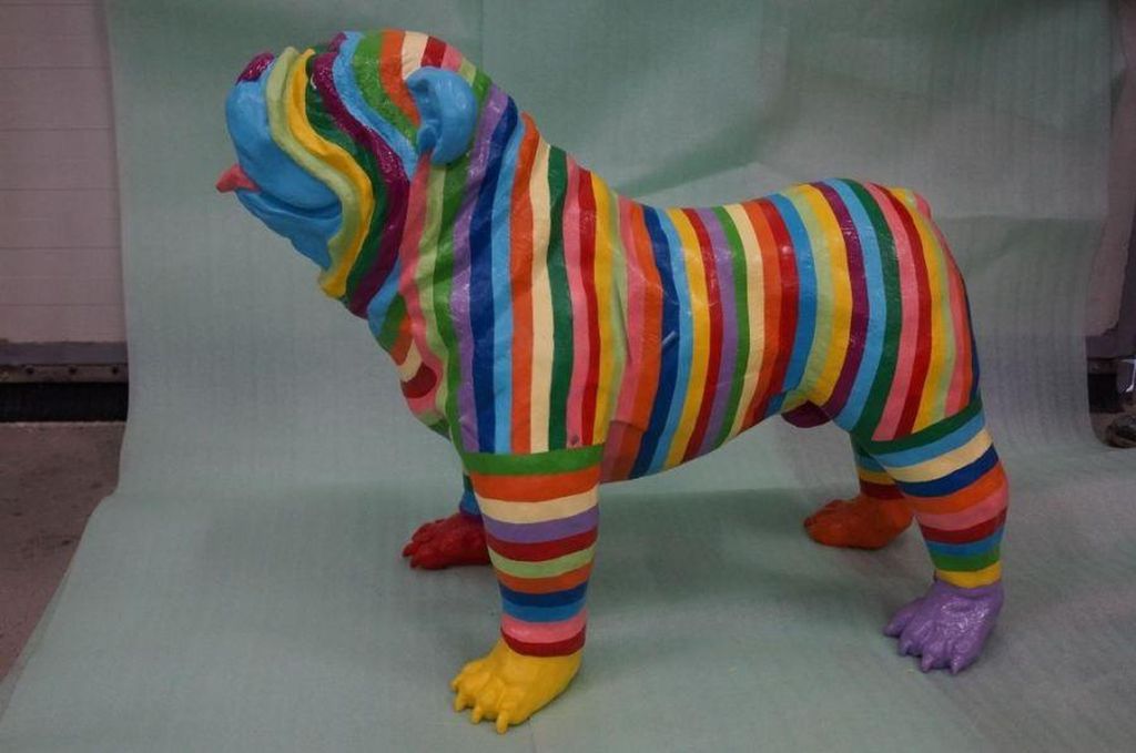Design Hund Figur Statue Skulptur Figuren Skulpturen Dekoration Deko Statuen Neu