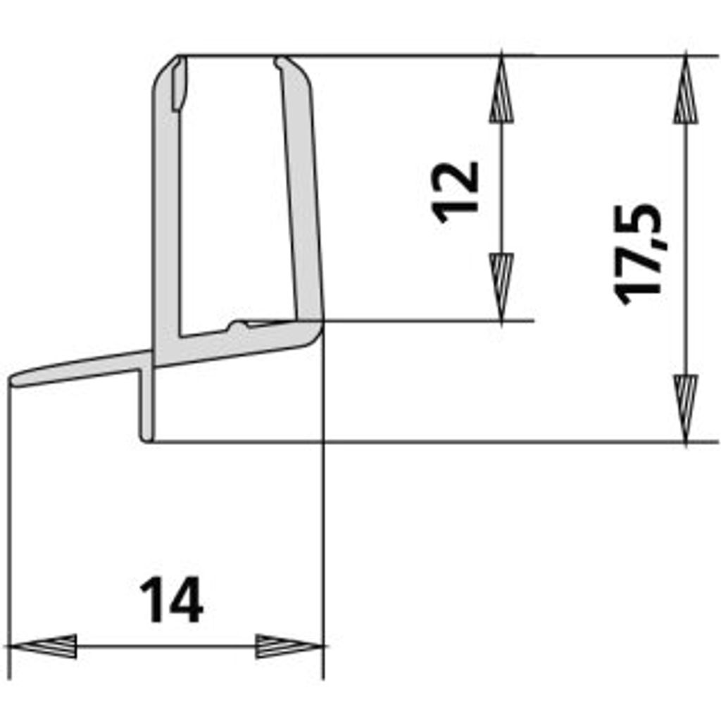 Kermi 2534045 4269 2x Dichtleiste Produktbild 