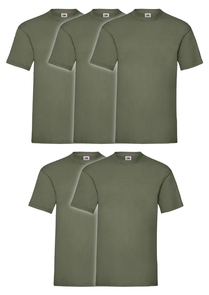 5er Pack Fruit of the Loom Valueweight T-Shirt + GRATIS Produktbild 