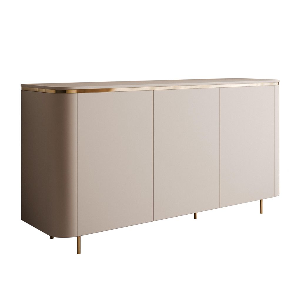 Kommode AVELINE 140 cm mit LED-Beleuchtung Produktbild 