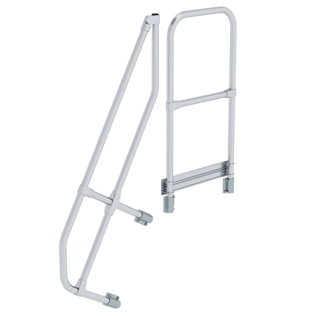 Günzburger Steigtechnik zweiter Handlauf für Treppe mit Plattform 60° mit 4 Stufen - 600584