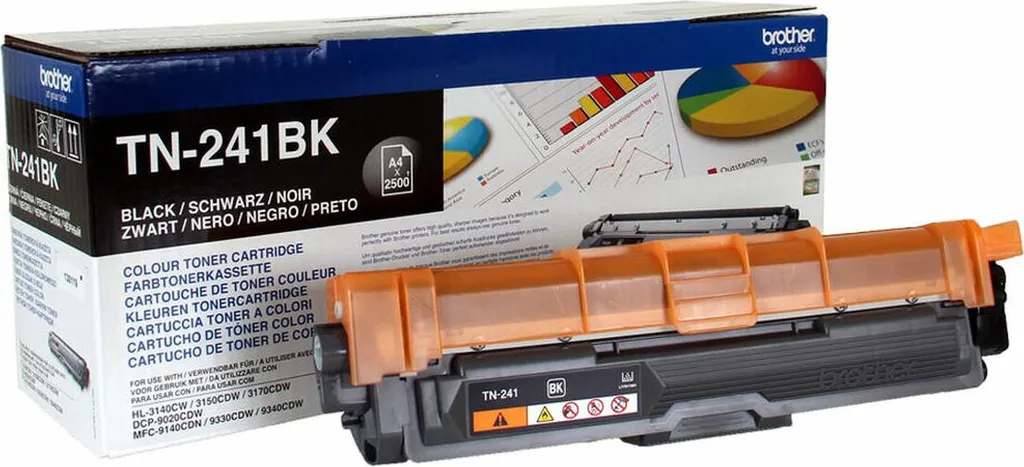 Toner Brother TN241BK Nero Originale | Best Seller per MFC e DCP