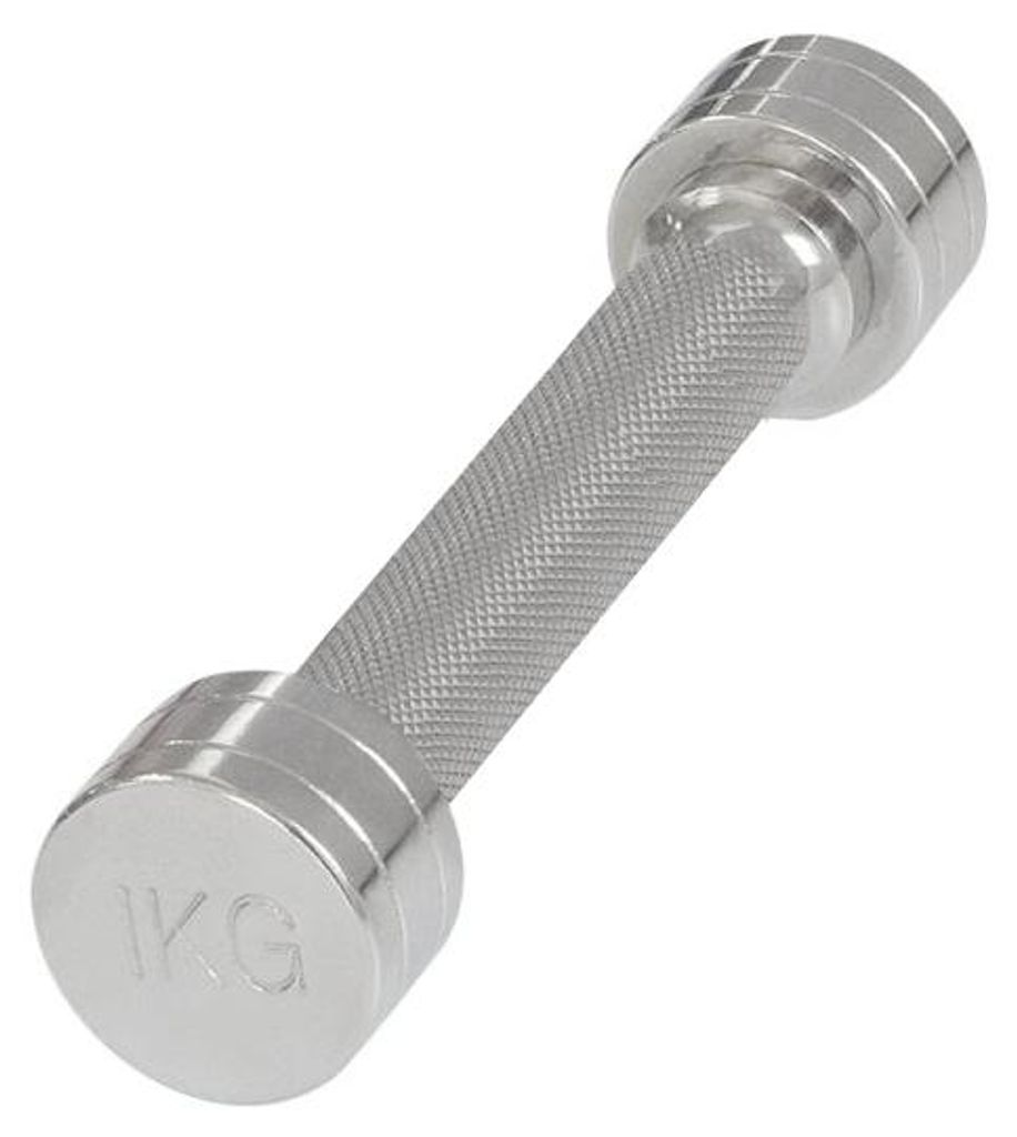 Kurzhantel 2 kg Chrom einhändig bedienbar feuchtigkeits- Produktbild 