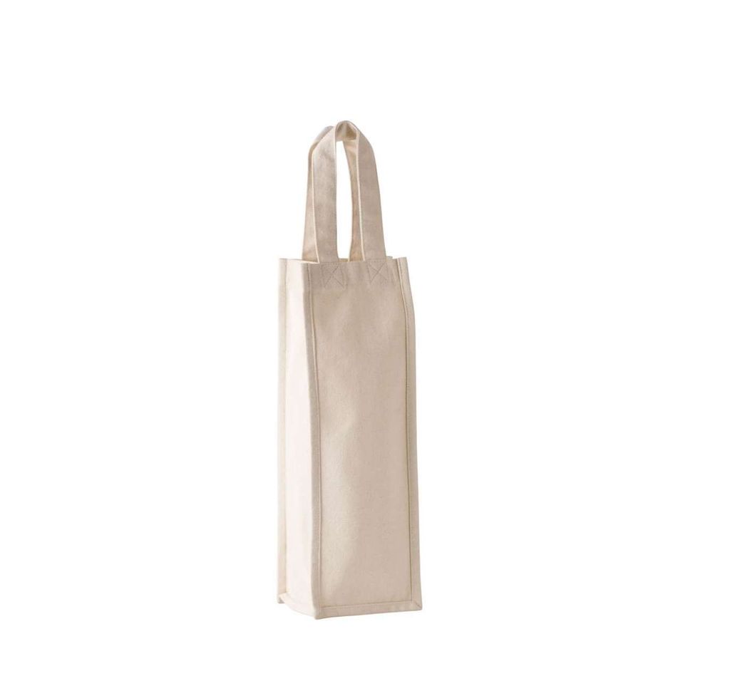 Kimood Flaschentasche Tragetasche Bottlebag Flaschenträger, Größe:U, Farbe:Natural