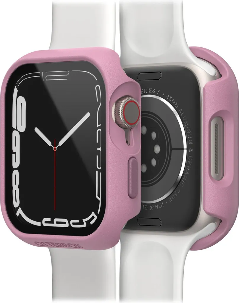 Coque Apple Watch 7 45mm OtterBox anti-rayure vitre tactile prune