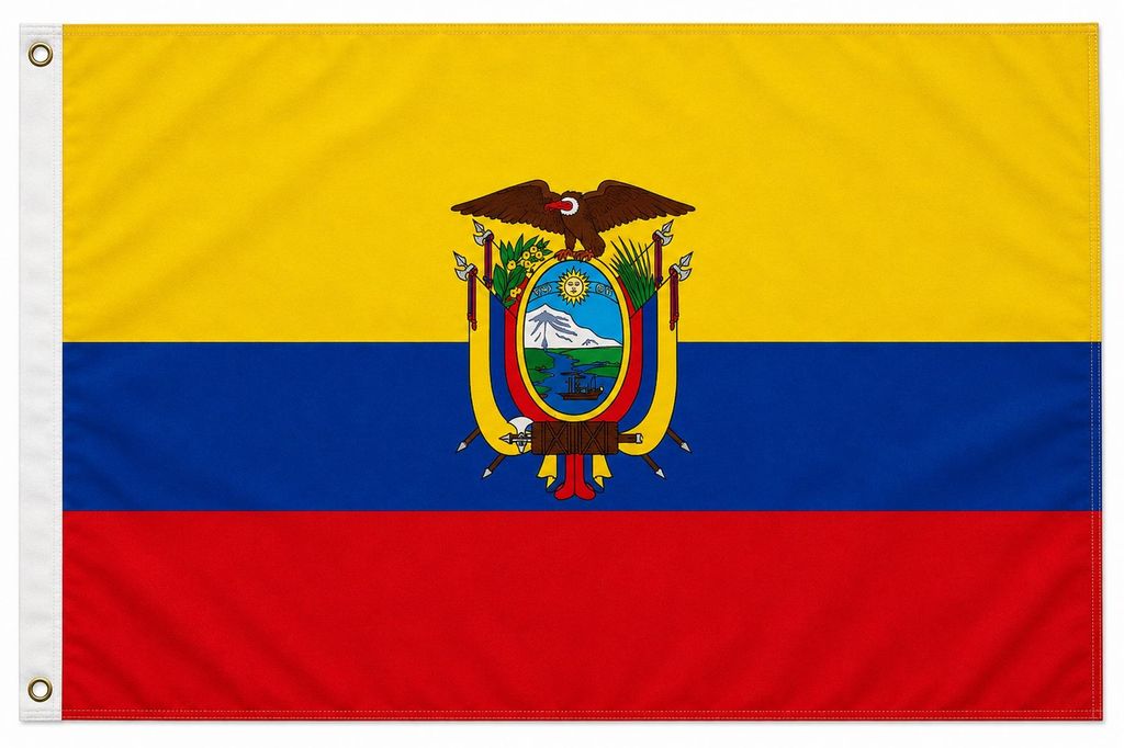 Flagge Fahne Ecuador 90 x 150 cm - Fahne- reißfest - Produktbild 