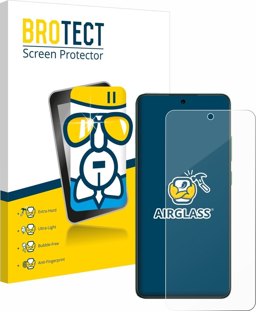BROTECT Schutzglas für Oppo Reno 12 F 5G Schutzfolie Panzer Folie Glas Display Schutz klar