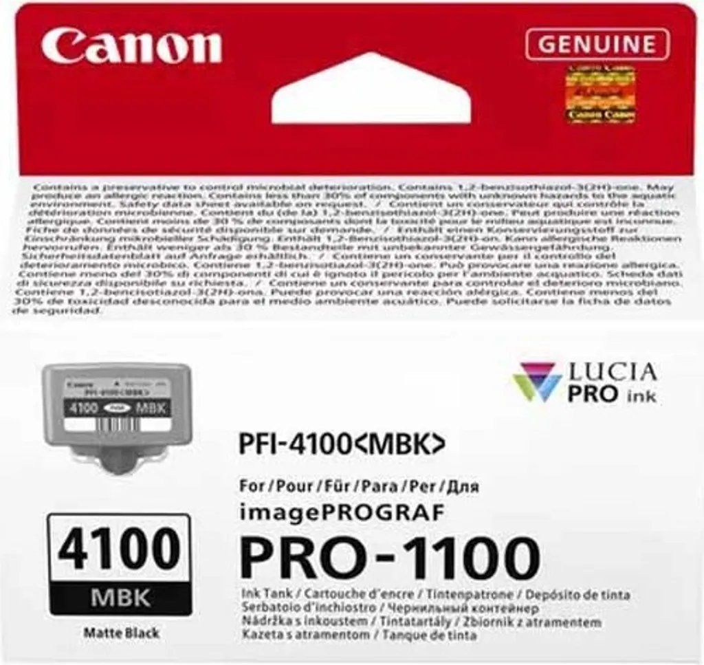 Canon PFI-4100 MBK Noir Mat : Évitez les Reflets sur vos Tirages PRO