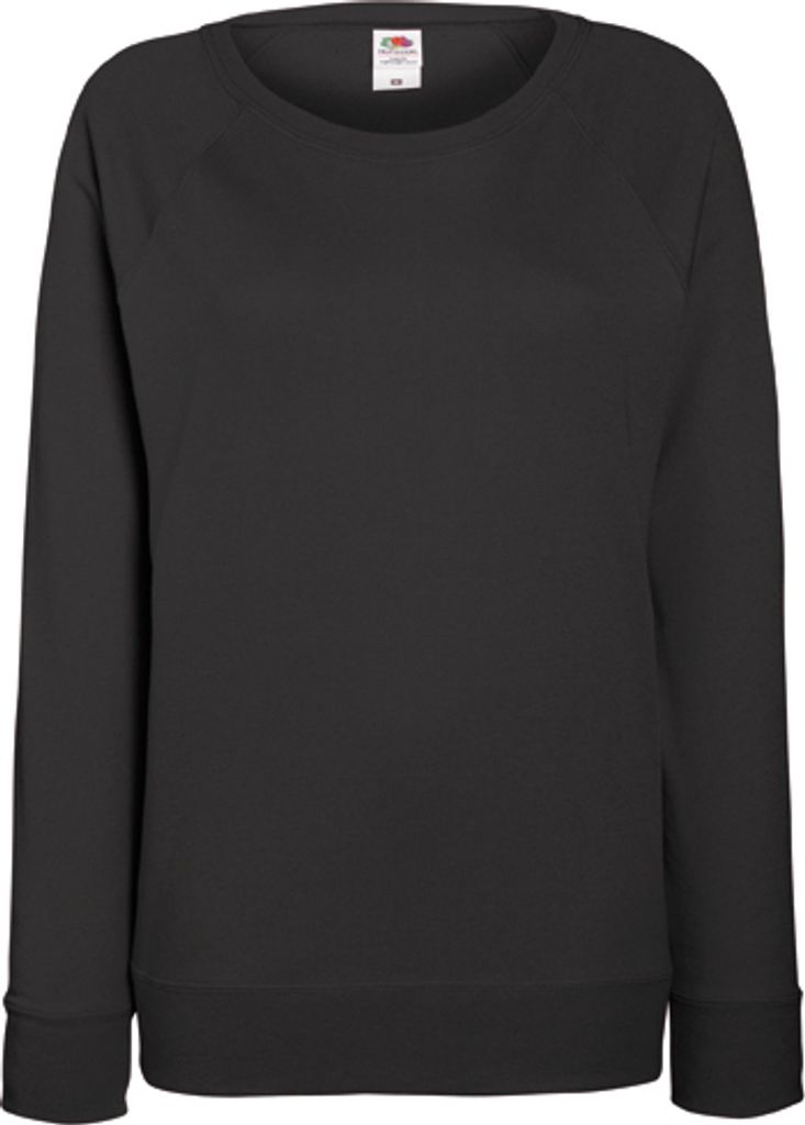 Fruit of the Loom - Lady-Fit Lightweight Raglan Sweat - Light Graphite (Solid) - S