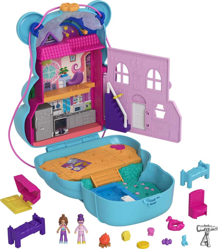 Taška s medvedíkmi Polly Pocket Sleepover, vrátane 2 Obrázok produktu 1