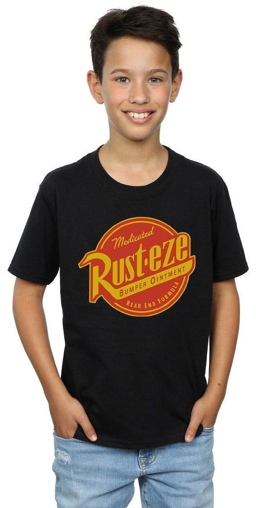 Cars - "Rust-Eze" T-Shirt für Jungen BI664 (128) (Schwarz)