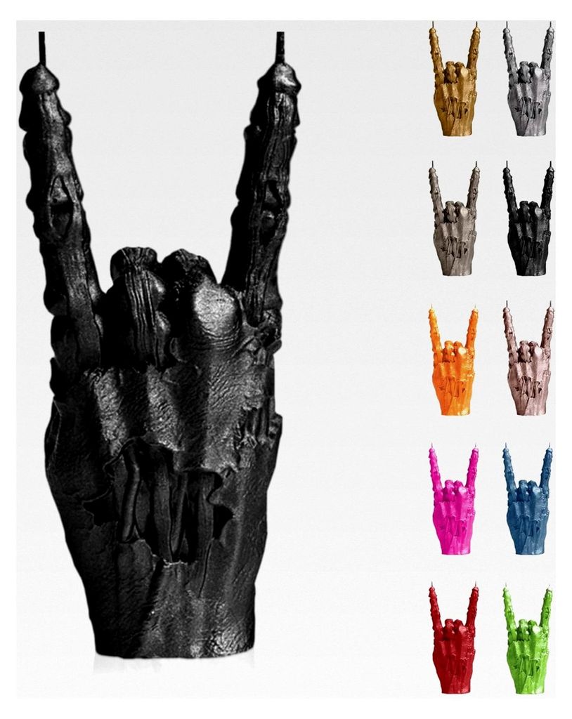 Zombie Deko Kerze - Zombie Hand - Halloween Deko - Gothic Deko - Grunge Deko Kerze - Heavy Metal Deko