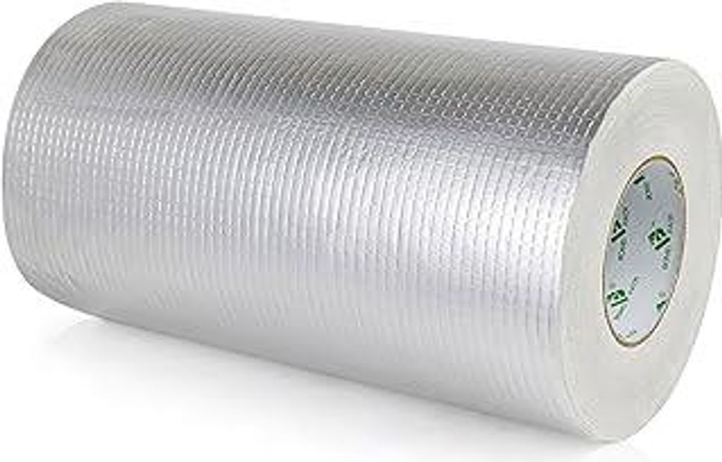 Aluminum Butylband Wasserdichtes Klebeband 30cmx10Mx1.5mm (T) Butyl Dichtungsband Alufolie Selbstklebend Reperaturband zum Abdichten und Befestigen...