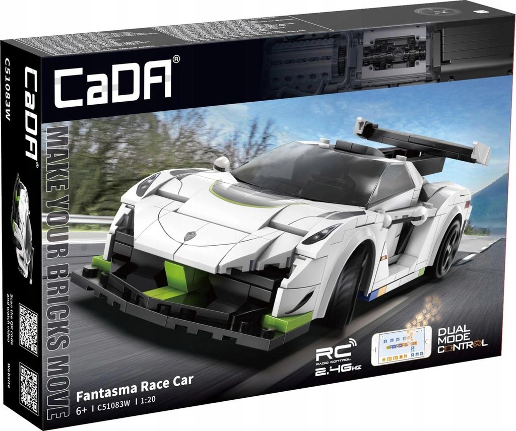 Cada App voiture de course fantôme + Rc 322 pièces One Size Image du produit 