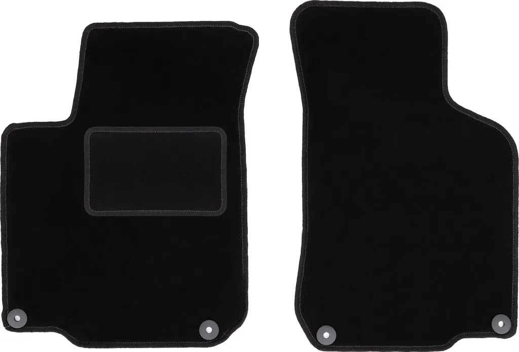 Wielganizator tappetini auto velours anteriori adatto per Skoda Octavia I (1996-2004, liftback, station wagon, tour) neri, set 2 pz, con fissaggi