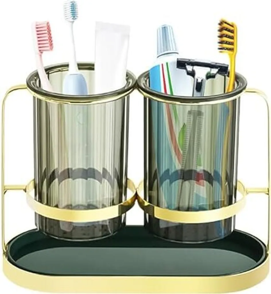 Porta Spazzolini Bagno Portaspazzolino Elettrico Da 2 Pezzi, Supporto