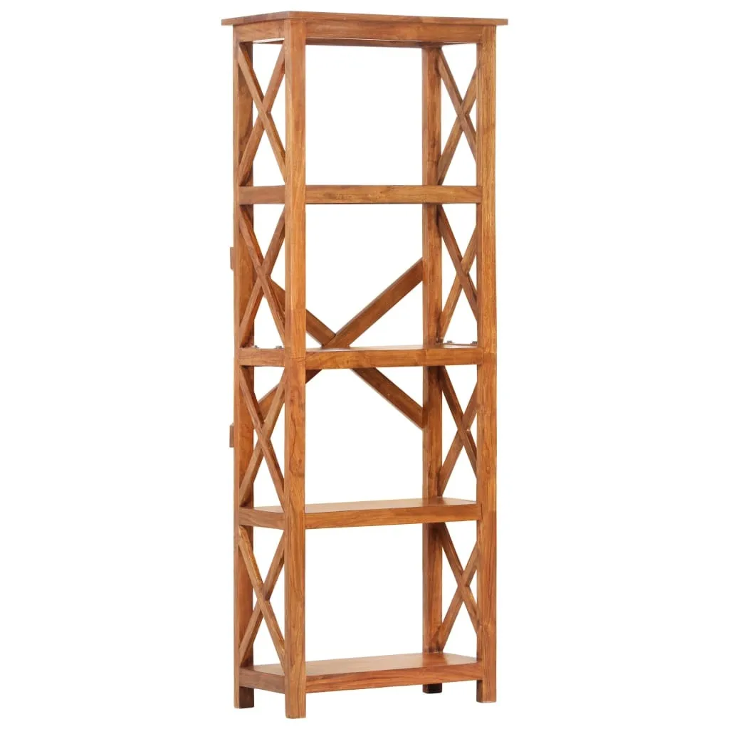 Meuble Bibliothèque 60x160 cm en Acacia Massif pour Livres et Objets