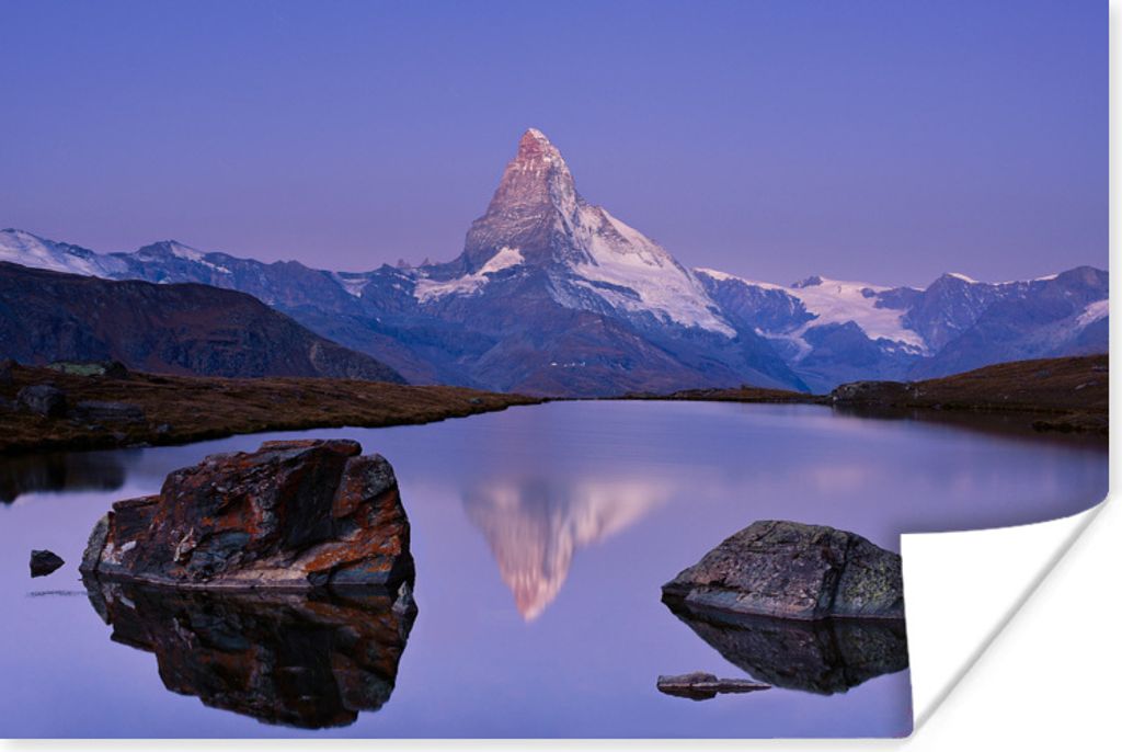 MuchoWow Poster Matterhorn und mehr in der Schweiz 180x120 cm - Fotoplakat