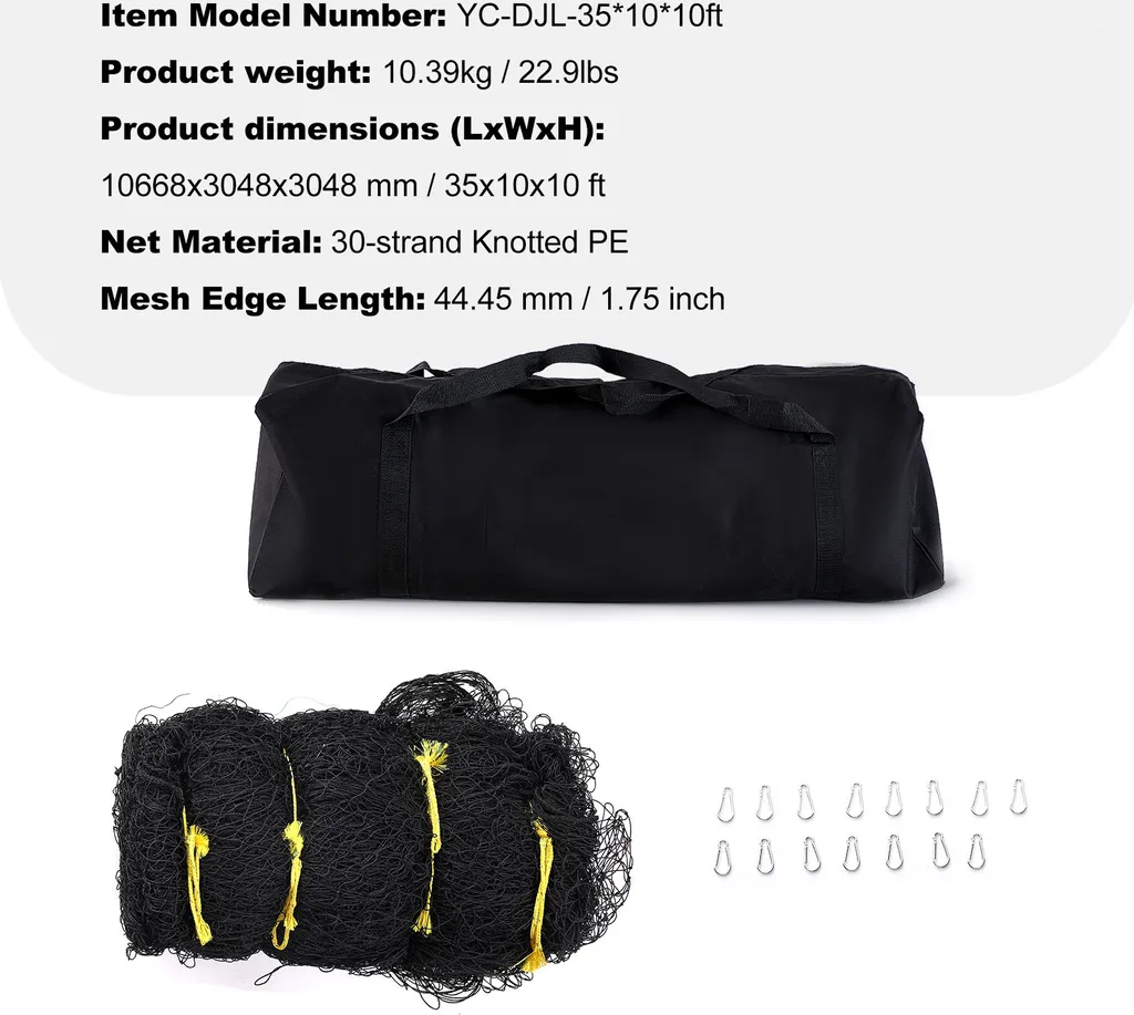 Rete Da Baseball/softball SEGAWE 7x7' – Per Allenamento Battuta, Resistente Con Borsa Da Trasporto