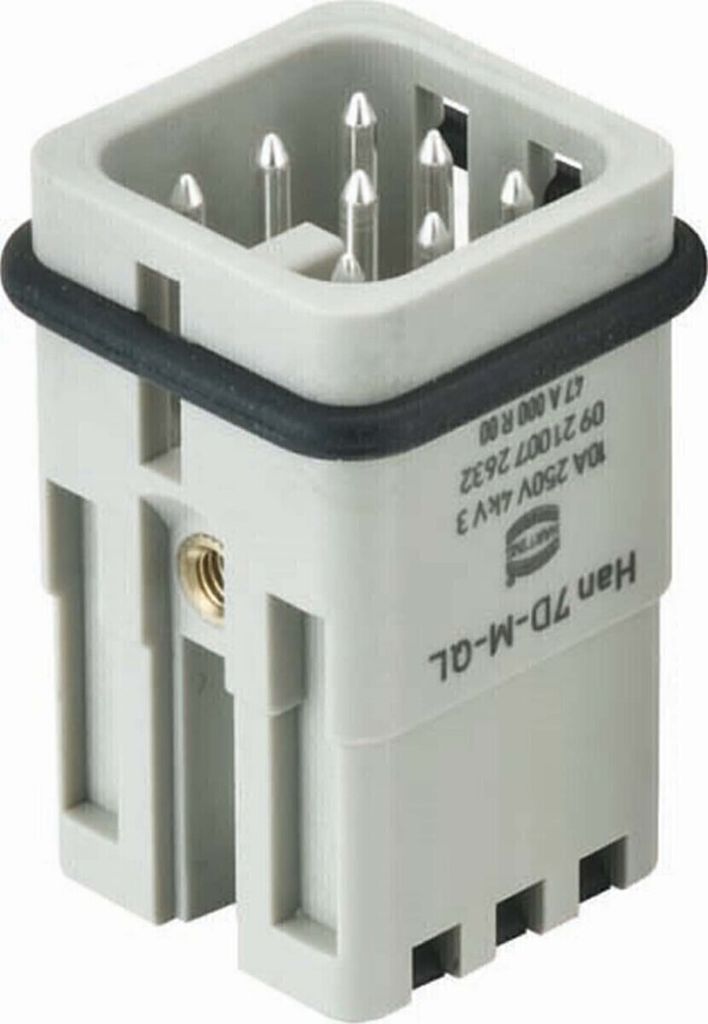 HARTING Han 7D Stifteinsatz (M) Quick-Lock-Anschluss, Produktbild 