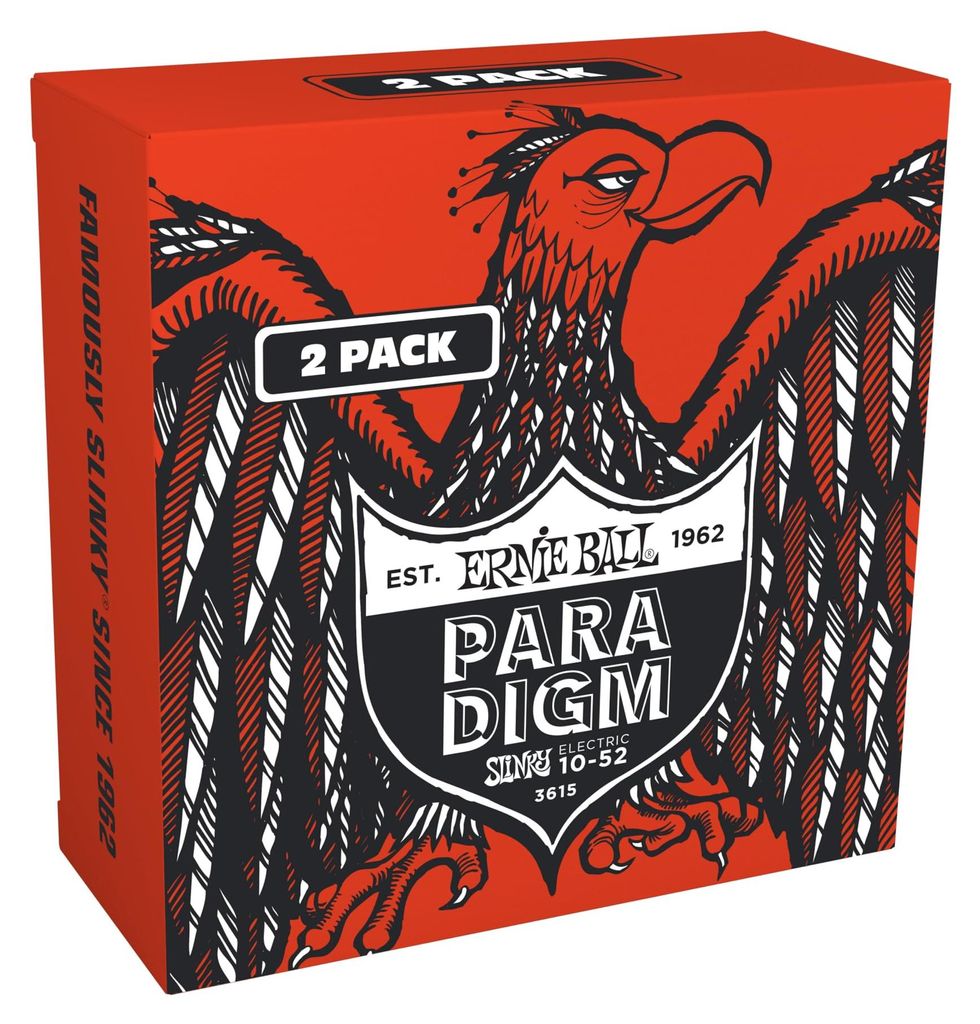 Ernie Ball Skinny Top Heavy Bottom Slinky Paradigm E-Gitarrensaiten, 2er-Pack 10-52