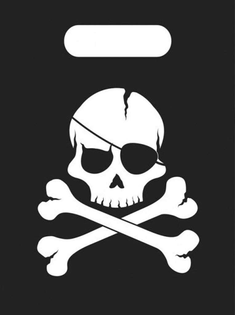 Piraten Party Totenkopf 6 Tüten Produktbild 