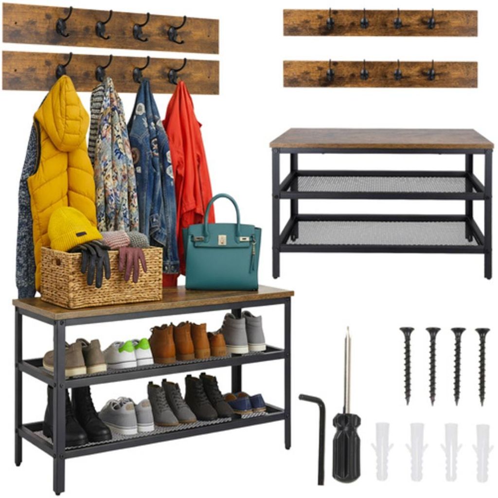 Schuhschrank mit Kleiderbügel, 73 cm