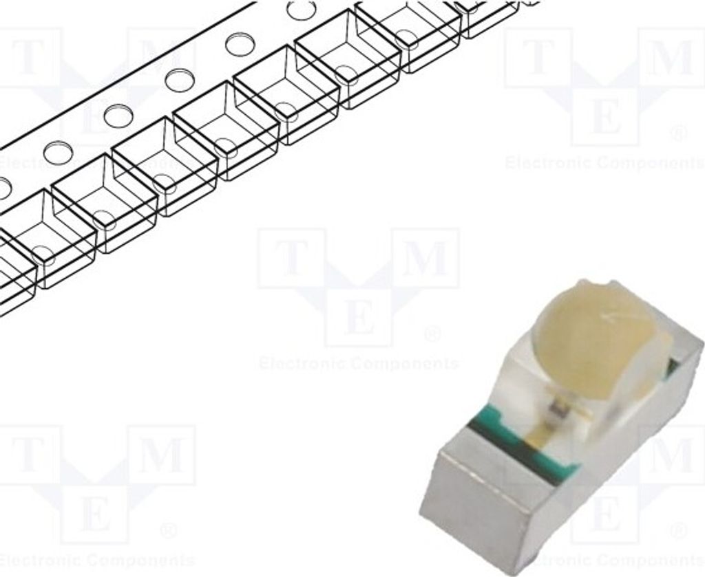 2x IR Sender transparent 28mW SMD Abm: 3,2x2,51x1,2mm V14940 Infrarot-LEDs 940nm 9°