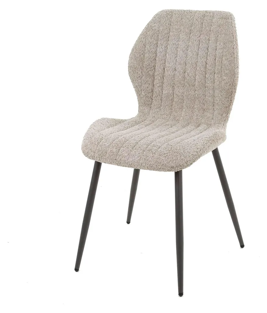 Chaise de séjour beige et noir Linea par FURNLUX, assise ergonomique