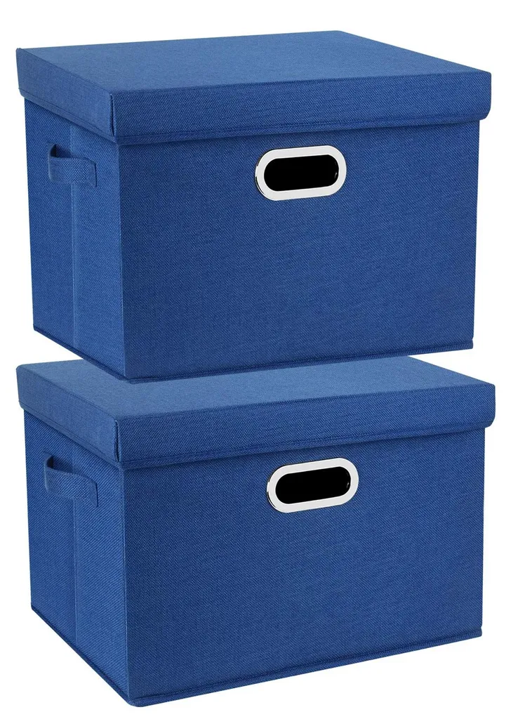 Grand Bac de Rangement Pliable en Tissu Lavable Gris Anthracite