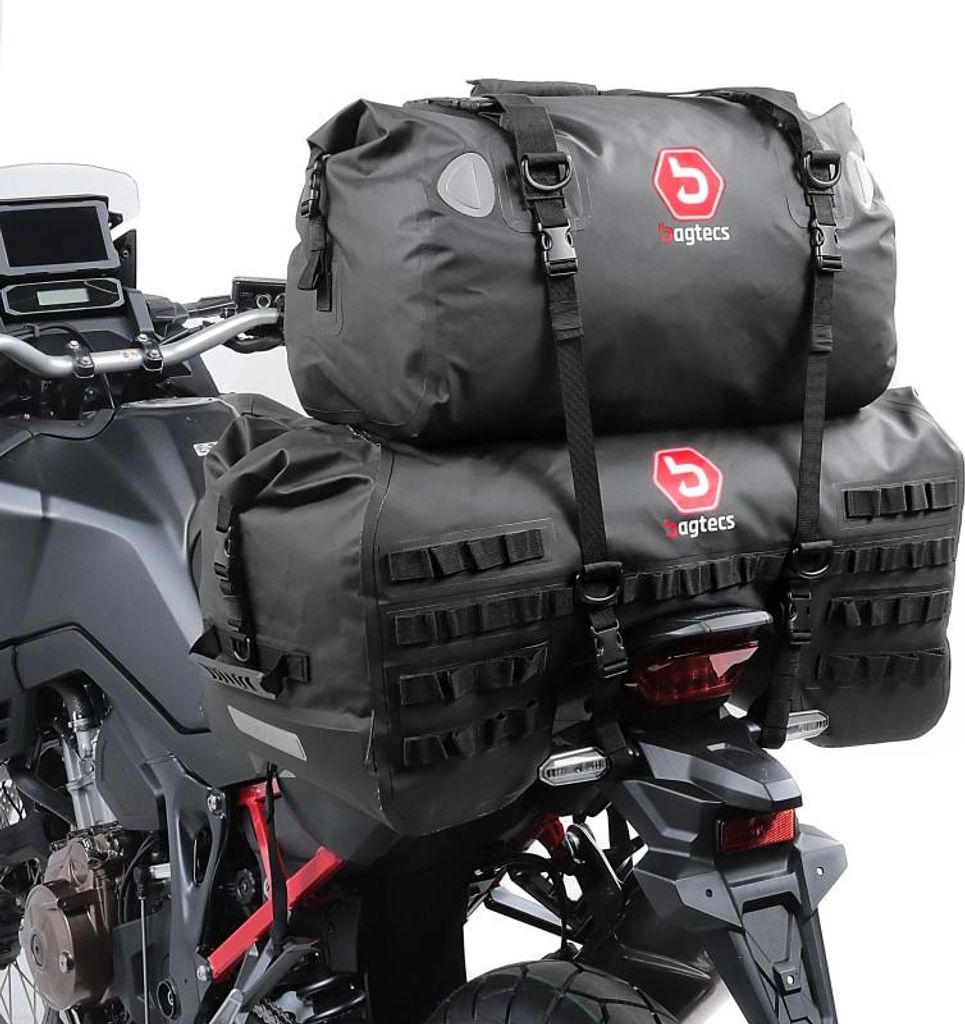 Motorrad Hecktasche Set # SX70 + XF40 Volumen 110 L Dry Bag Wasserdich