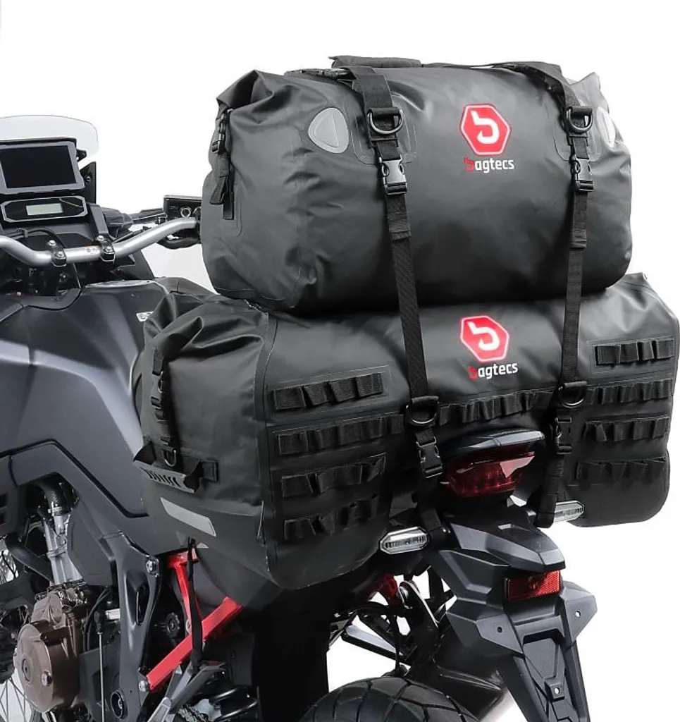 Bagagerie Moto 110L Anti-Pluie : Gardez vos Affaires au Sec SX70 XF40