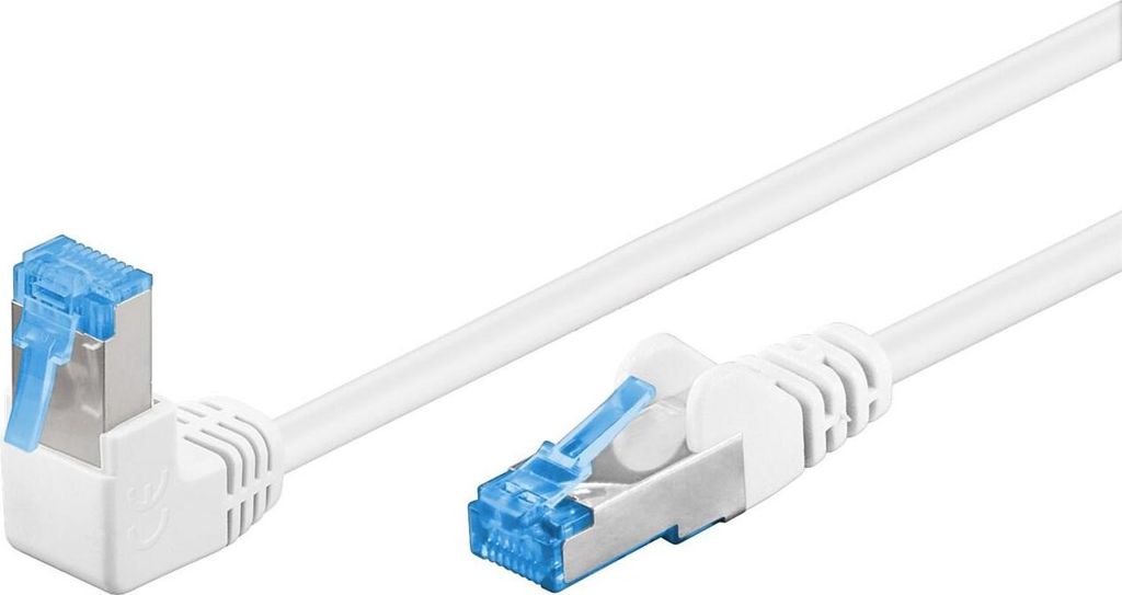 Goobay 51562 Cavo patch CAT 6A 1x 90° angolato, S/FTP Immagine del prodotto 