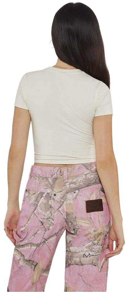 Guess - T-Shirt für Damen, kurz geschnitten GT18998 (40 DE) (Sandfarben)