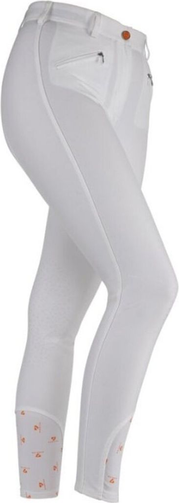 Aubrion Mädchen Reithose Thompson ER884 (128) (Weiß)