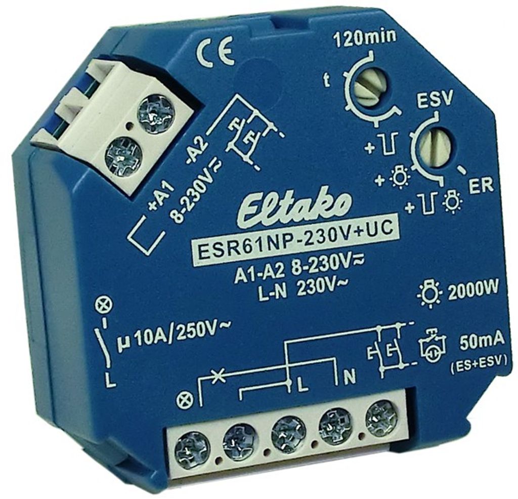 Eltako ESR61NP-8..230V UC Stromstoß-Schaltrelais Produktbild 
